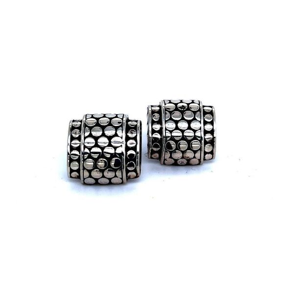 John Hardy Estate Mens Dot Cufflinks Sterling Silver JH18